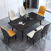Dining table marble black 80*160