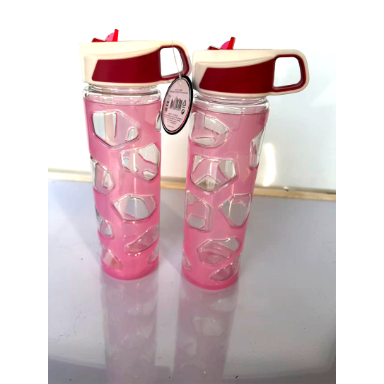 Concave-convex Pink Sippy Bottle