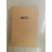 CC054-067 brown spiral notebook