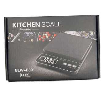 Black kitchen scale