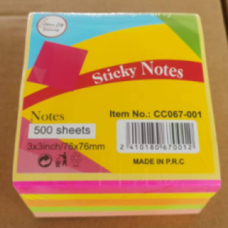 CC067-001 sticky note3X3 500