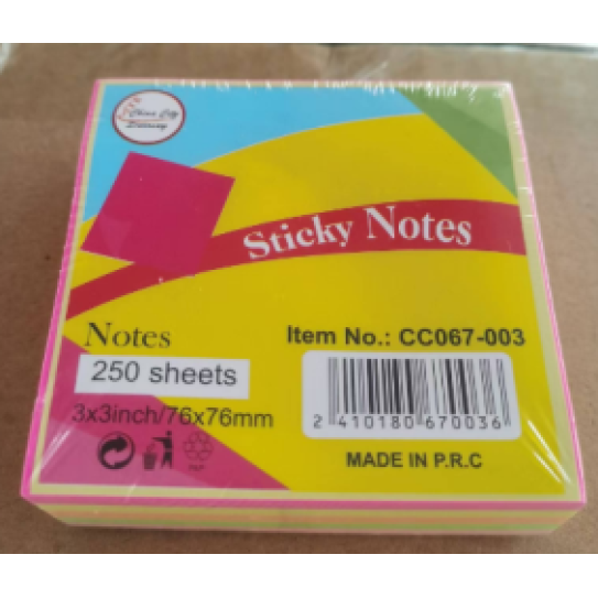 CC067-002 sticky note3X3 500+