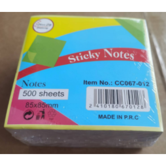 CC067-012 sticky note85X85 500