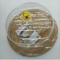 Food display tray with lid