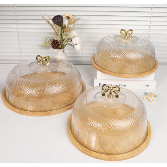 Food display tray with lid