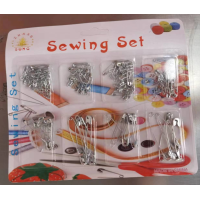 Blocks silver Safety Pin set