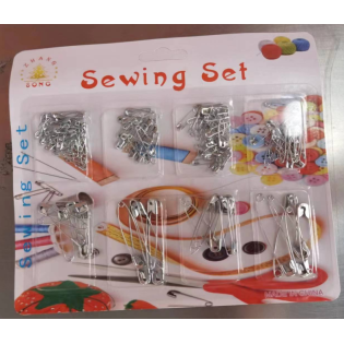 Blocks silver Safety Pin set