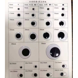 Plastic movavle eyes