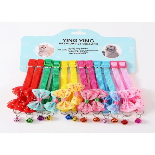 Bowknot pet collar