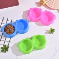 Cat ear double bowls