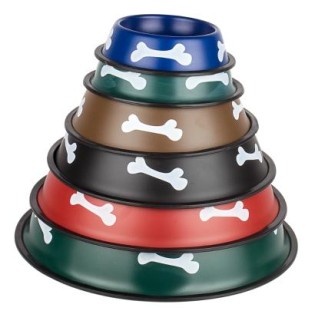 Bone stainless pet bowl