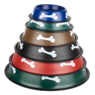 Bone stainless pet bowl
