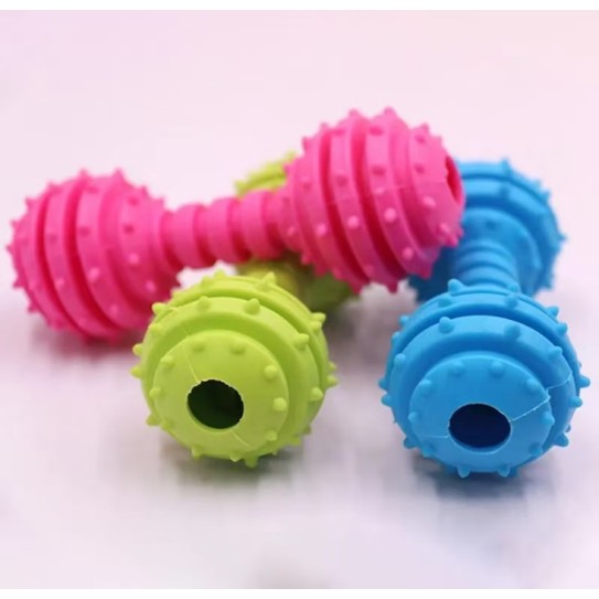 Pet chew toys barbell