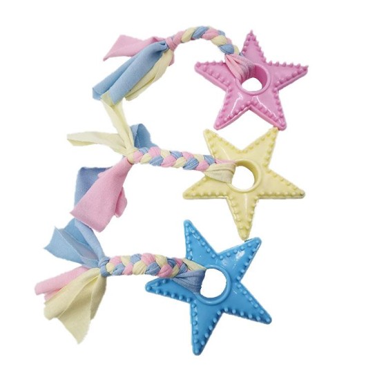 Pet chew toys with rope star