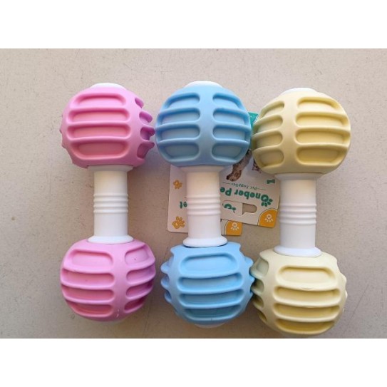 Pet chew toys barbell