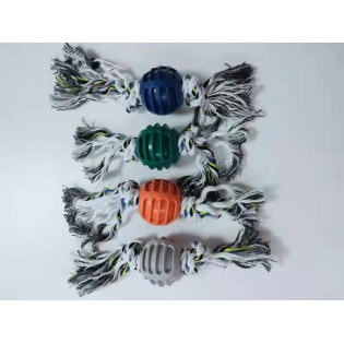 Pet chew toys ball with rope