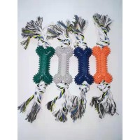 Pet chew toys bone with rope