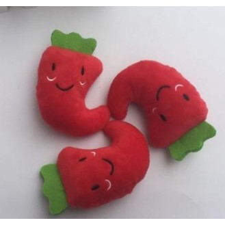 Pet plush toys chili pepper