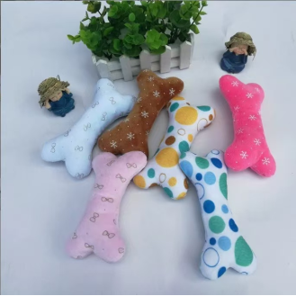 Pet plush toys bone