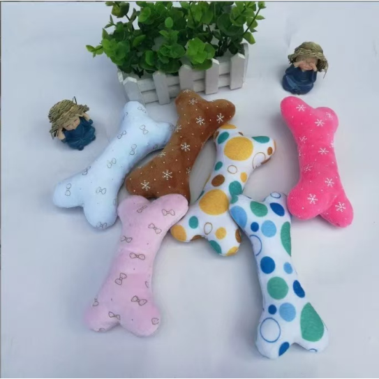 Pet plush toys bone