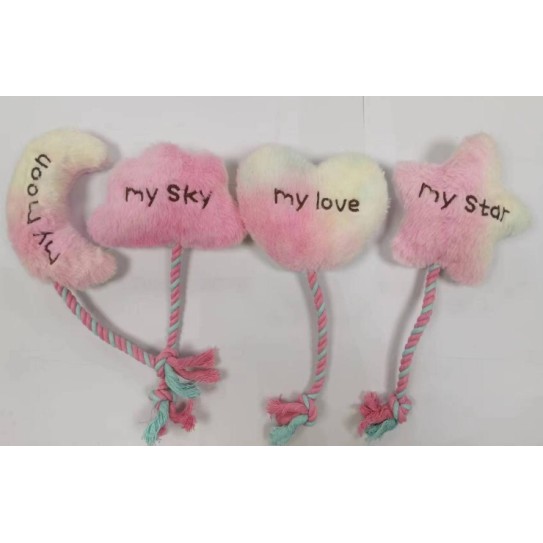 Pet plush toys star moon love sky