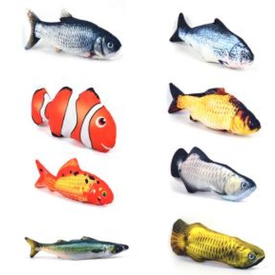 Pet plush toys fish