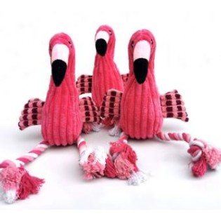 Pet plush toys flamingo