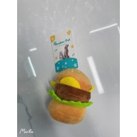 Pet plush toys hamburger
