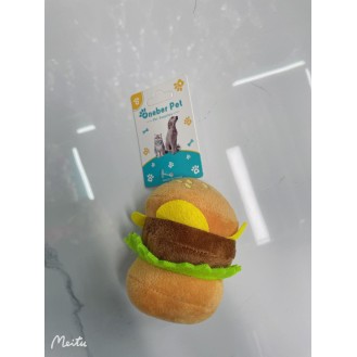 Pet plush toys hamburger