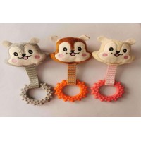 Pet plush toys with ring