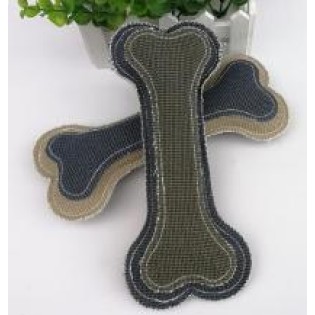 Pet plush toys linen bone