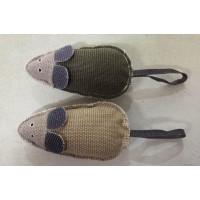 Pet plush toys linen mouse