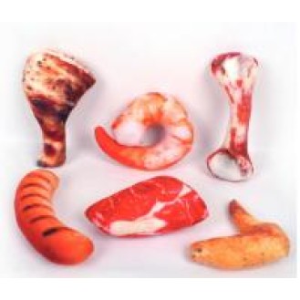 Pet plush toys different meats
