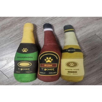 Pet plush toys bottle
