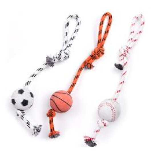 Pet rope knitted toys