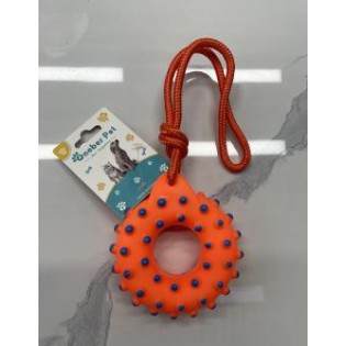 Pet chew toys with rope ring