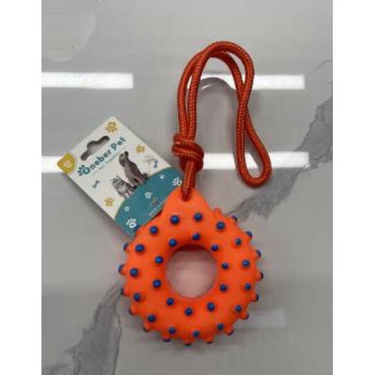 Pet chew toys with rope ring