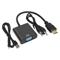 HDMI TO VGA with Audio&Charge Cable