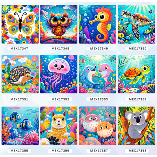 Diamond picture with frame