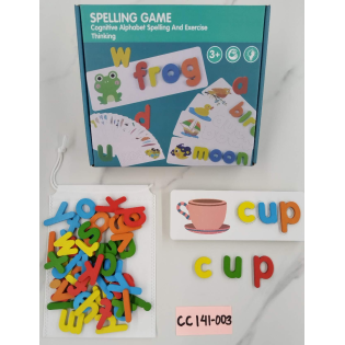 CC-141-003spelling game wooden toys