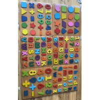 CC-141-01820*20CM ABC 123 wooden toys20*20