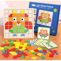 Mosaic puzzle wooden toys