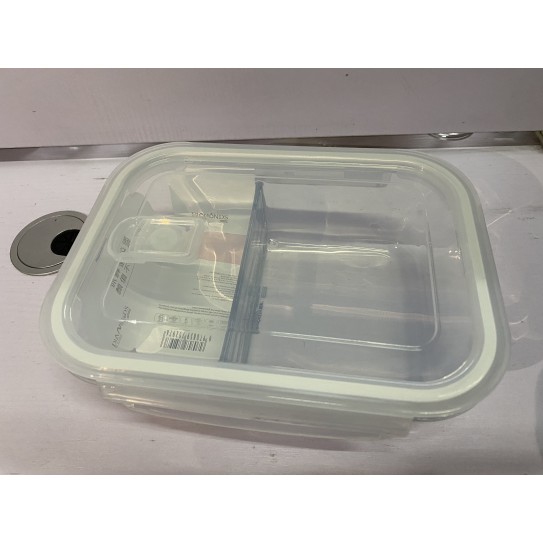 Glass food containertwo compartment1000ml