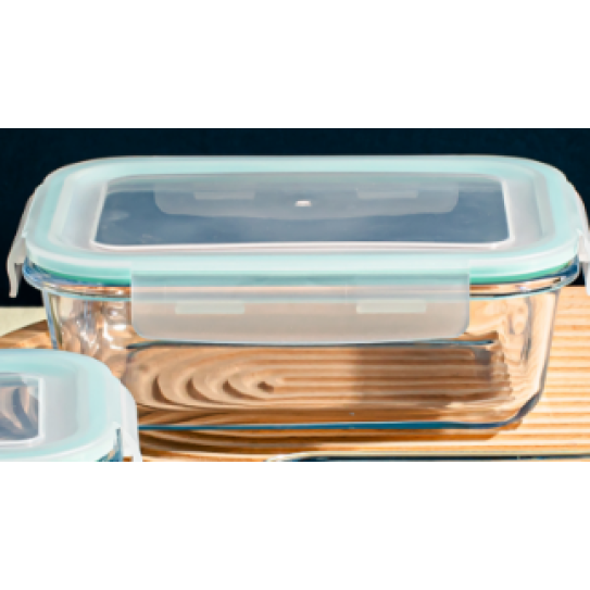 Rectangle glass food container