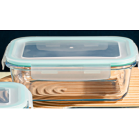 Rectangle glass food container