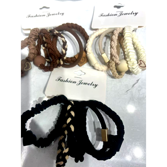 Combination hair ties5pcs