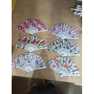 Vibrant Folding Hand Fan