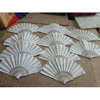 Vibrant Folding Hand Fan