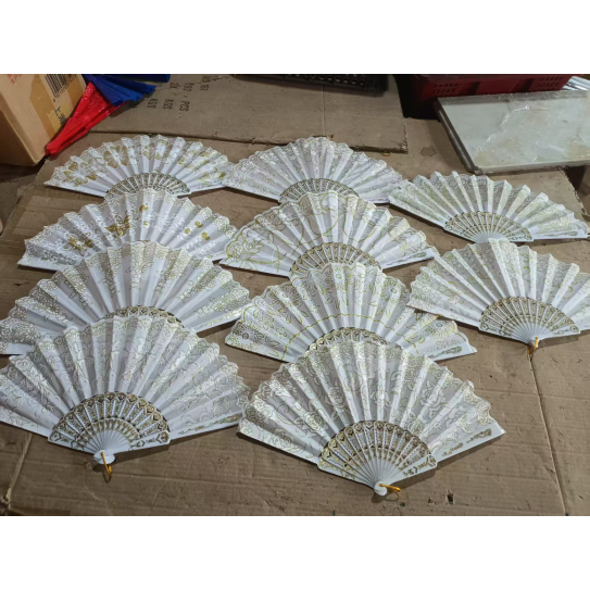 Vibrant Folding Hand Fan