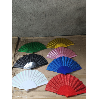 Vibrant Folding Hand Fan